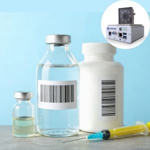 Codificadora e impresora R550 para frascos de plástico y cristal